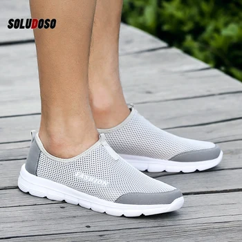 

36-46 Summer Breathable Comfortable Mesh Male Running Shoes Lover's Trainers Walking Outdoor Sport Men Lightweight Sneakers
