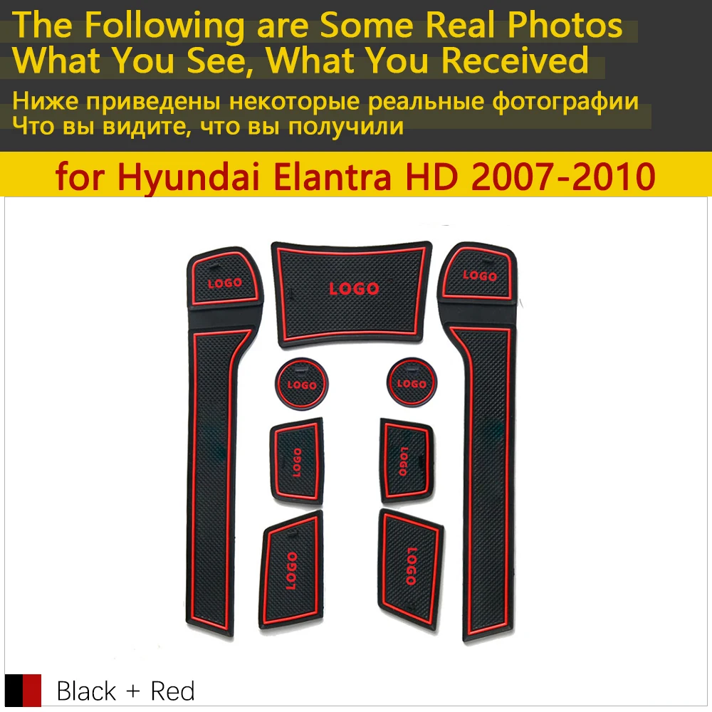 Противоскользящий резиновый коврик для чашки Hyundai Elantra HD 2007 ~ 2010 2008 2009 аксессуары
