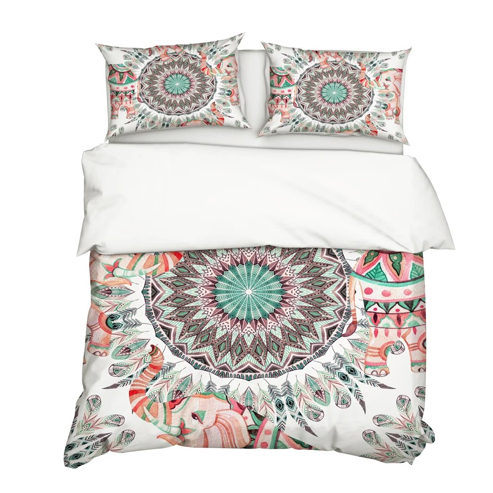 YuXiu 3D Modern Printing Duvet Covers 3Pcs Sets Black Bedding Set Bed Linen Cover Pillowcases King Queen Full Twin Double size | Дом и сад