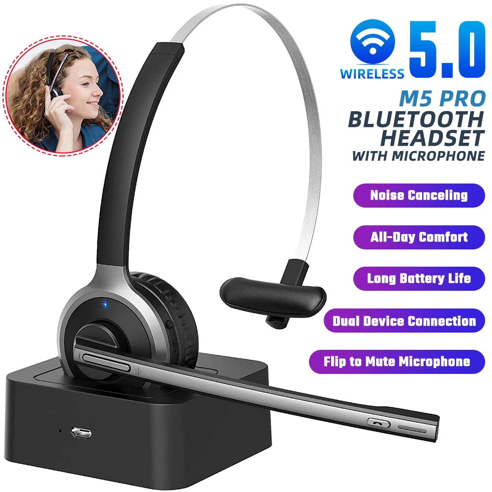 Bluetooth-гарнитура Mpow M5 Pro с микрофоном 200 ч | Электроника