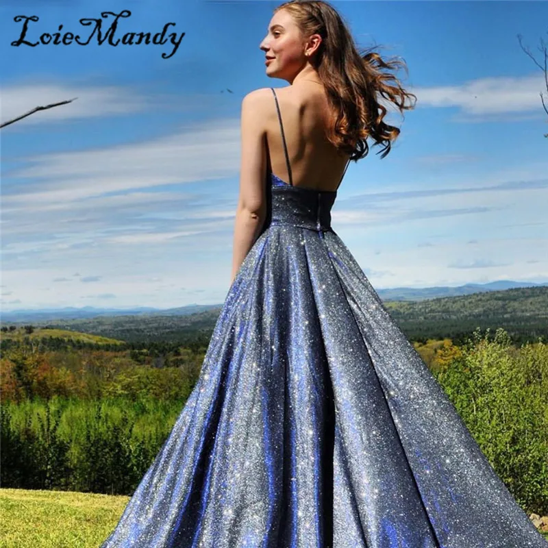 Designer Sequined Long Prom Dresses 2021 Elegant A-line Formal Evening Dress Party For Women New Plus Size robe de soiree | Свадьбы и