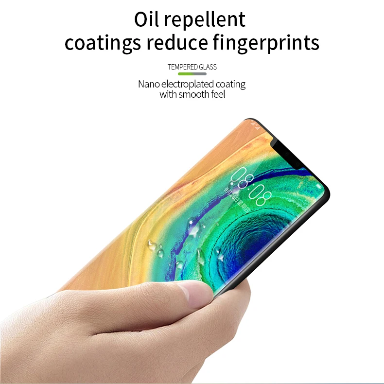 Для huawei mate 30 Pro стекло закаленное MOFi 3D изогнутый полное покрытие защитная пленка протектор экрана