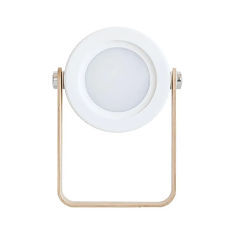 

2019 New Lantern Led Night Lamp Portable Lamp Led Desk Lamp Rechargeable Usb Bedside Light Wood Support Creative Gift