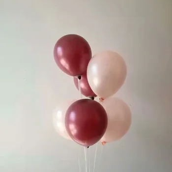 

18 birthday balloons 50pcs / lot12 inch thick round pearl brown latex balloon wedding decor party ballon helium supplies