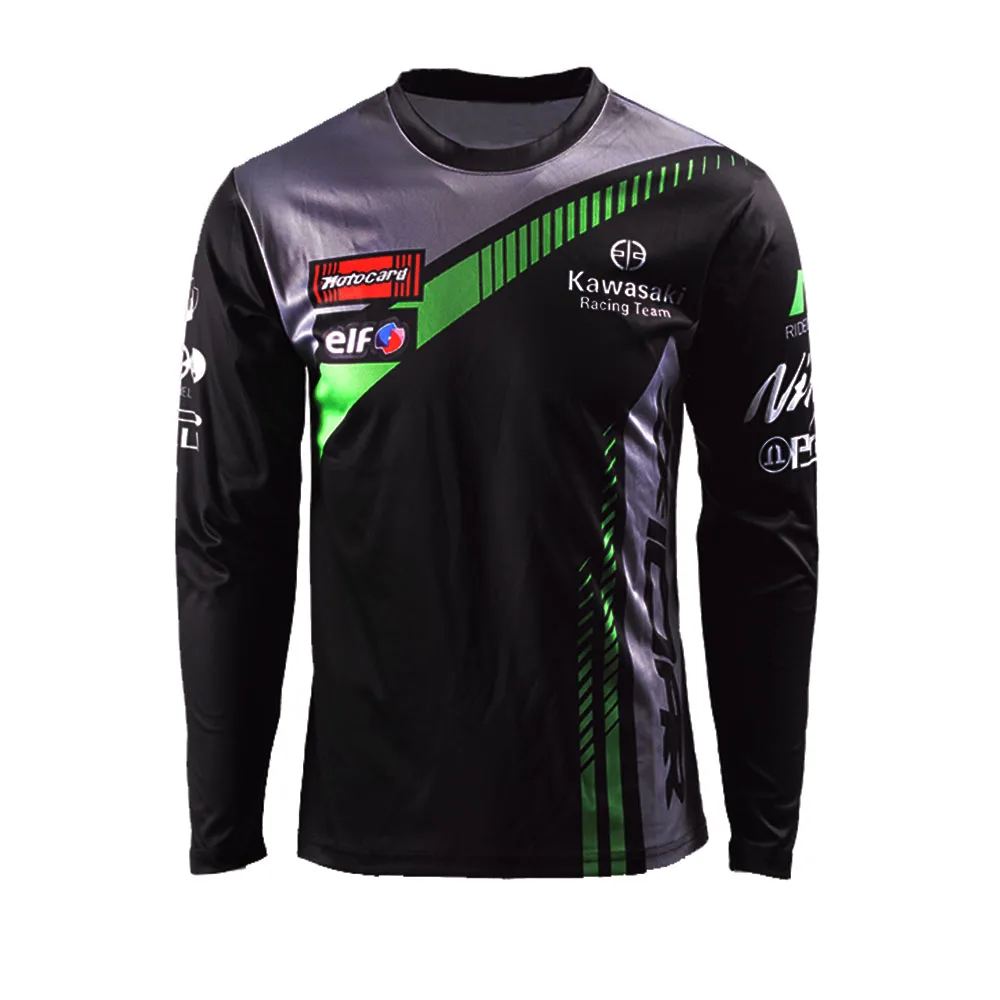 

kawasaki ninja ZX10R ZX10RR motorcycle racing team T shirts jerseys Breath quick dry Moto hoodies keep warming HH