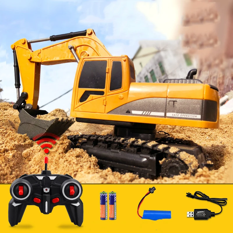 RC Remote Control Excavator Tractor Toys Vehicle Model Gift 270 Rotation