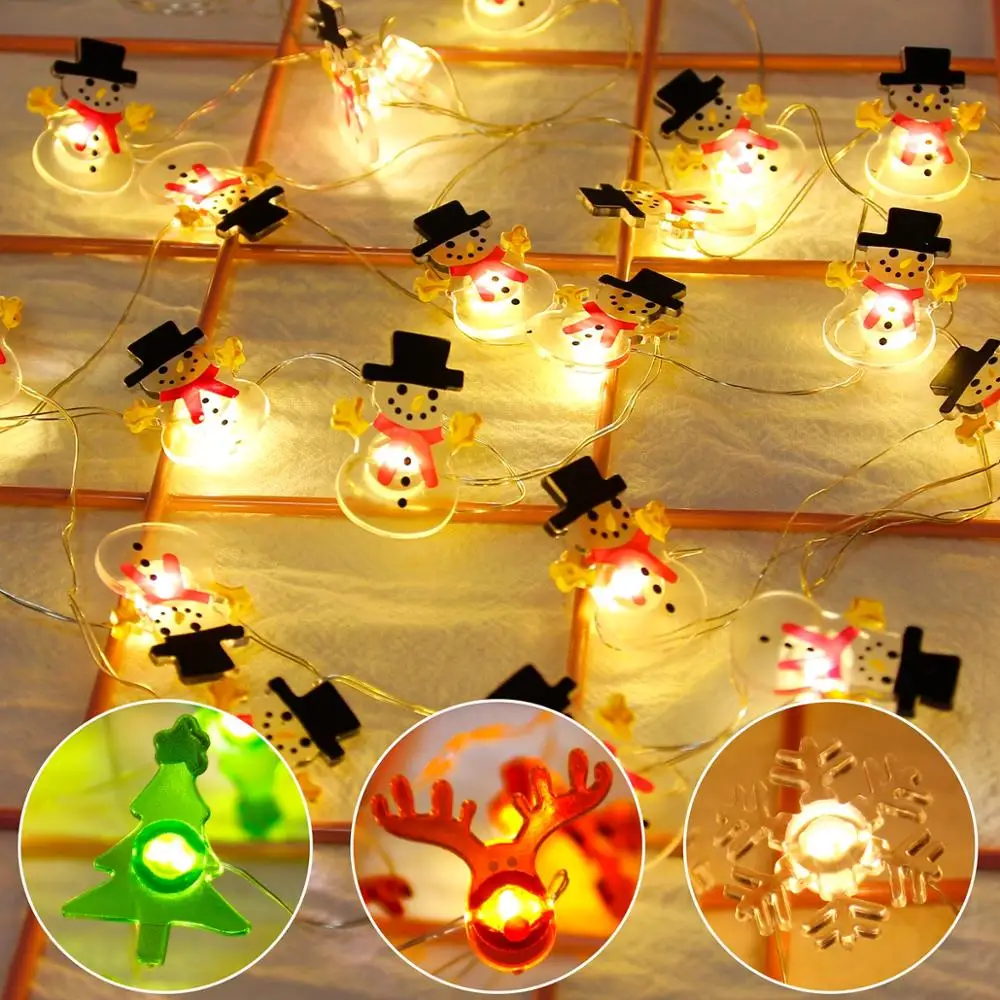 

20 LED Light String Christmas Ornaments Christmas Tree Decoration Merry Christmas Decorations for Home Navidad Xams Decor natal