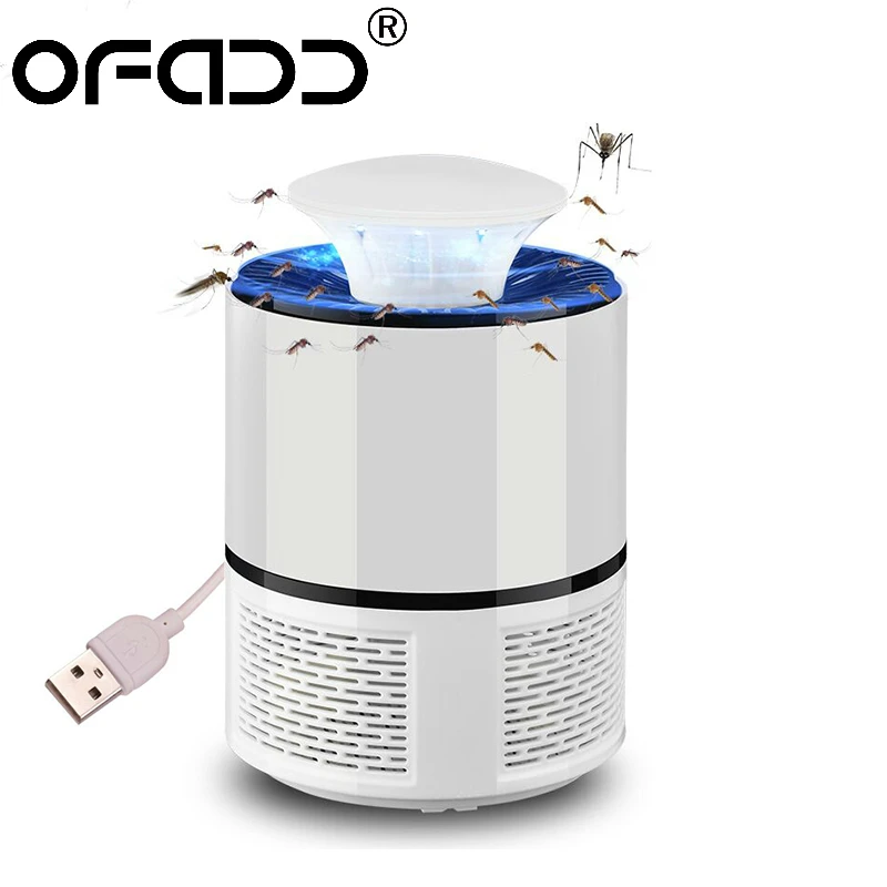 Ofadd Led Mosquito Killer лампа Usb Анти Москитная электрическая ошибка Zapper Бесшумная ловушка для насекомых для наружной спальни насекомых