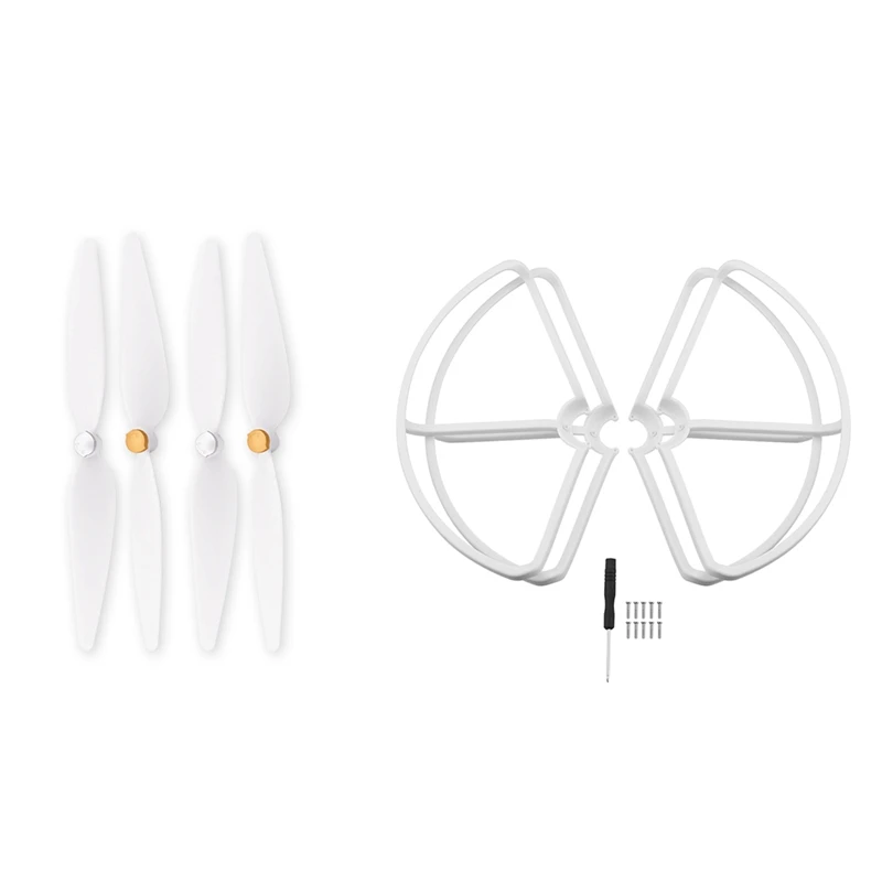White Abkt-пропеллер для Mi Drone 4K версия реквизит защита для 4K Rc Защитная защита 1080P бампер лопасти квадрокоптера - Цвет: White