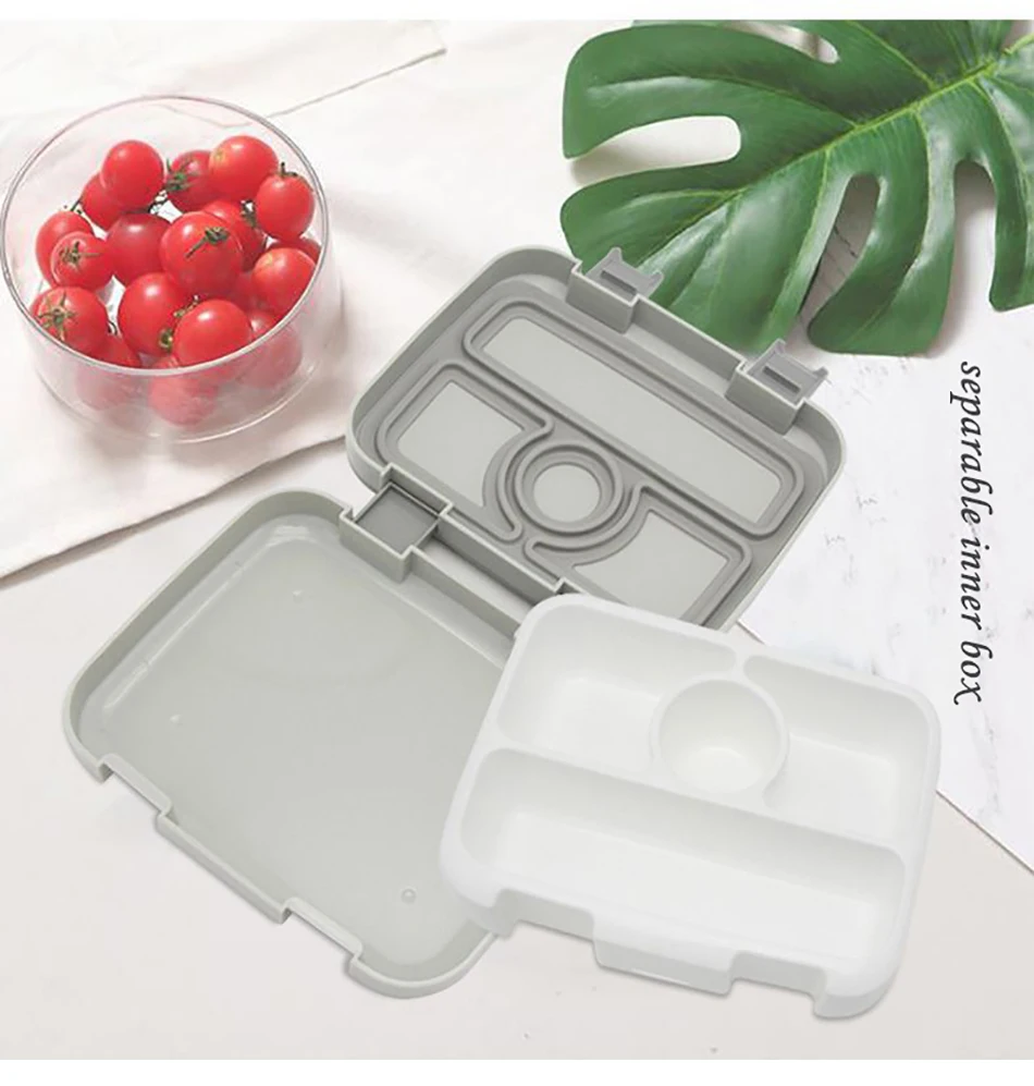 MICCK BPA 2 шт. Ланч-бокс для детей с отделениями мультфильм герметичный Bento box Microwavable еда большой ящик для хранения еды