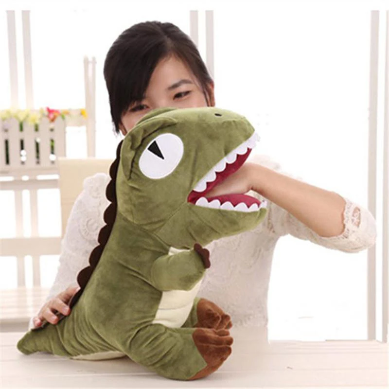 New dinosaur plush toys wholesale postage parent-child games soft hands warm cartoon Tyrannosaurus rex boy birthday gift 45cm