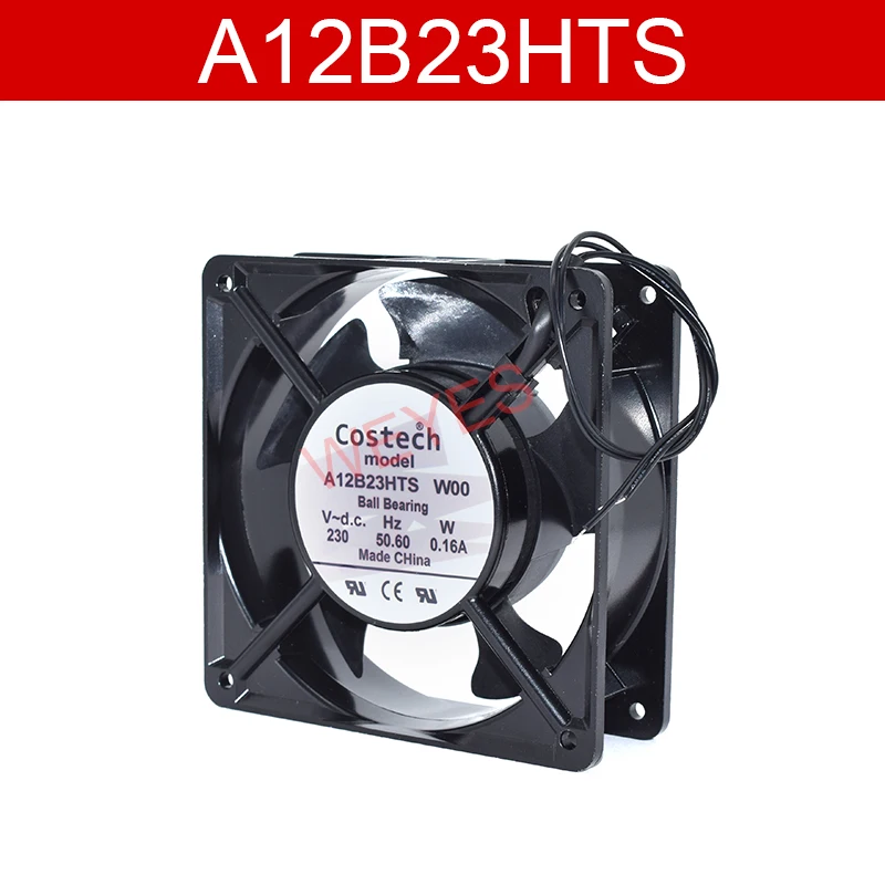 Оригинальный квадратный серверный вентилятор A12B23HTS DC 230 В 0.16A 120x120x38 мм 2 Wirse |