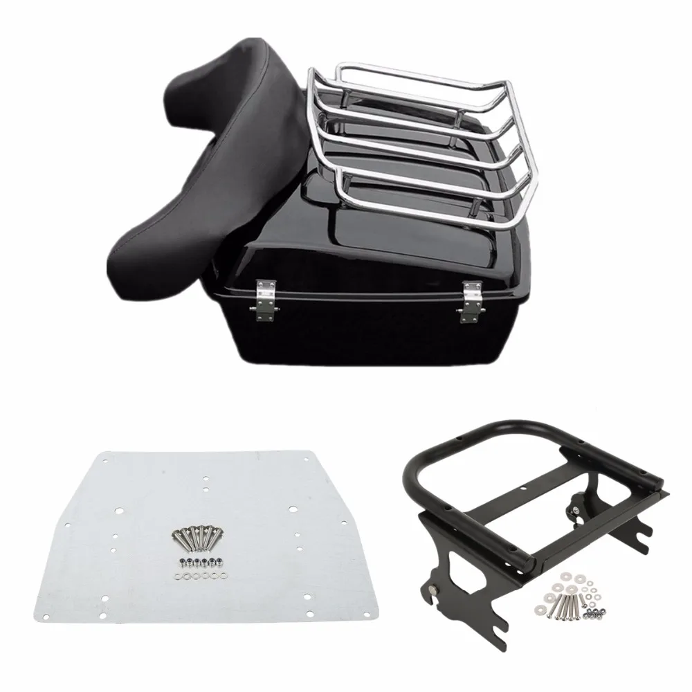 Motorcycle Chopped Pack Trunk Luggage Rack For Harley Tour Pak Touring Road King Electra Street Glide FLHT FLHX 97-08 Motorcycle Chopped Pack Trunk Luggage Rack For Harley Tour Pak Touring Road King Electra Street Glide FLHT FLHX 97-08