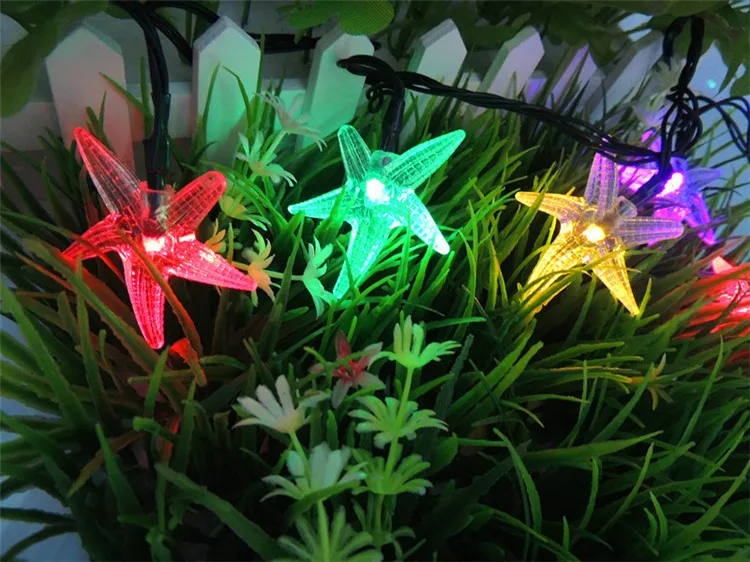 30 LED Solar Lamp String Waterproof Energy Saving Lamps Flexible Strip Lights Outdoor Christmas Party Wedding Garden Decorations