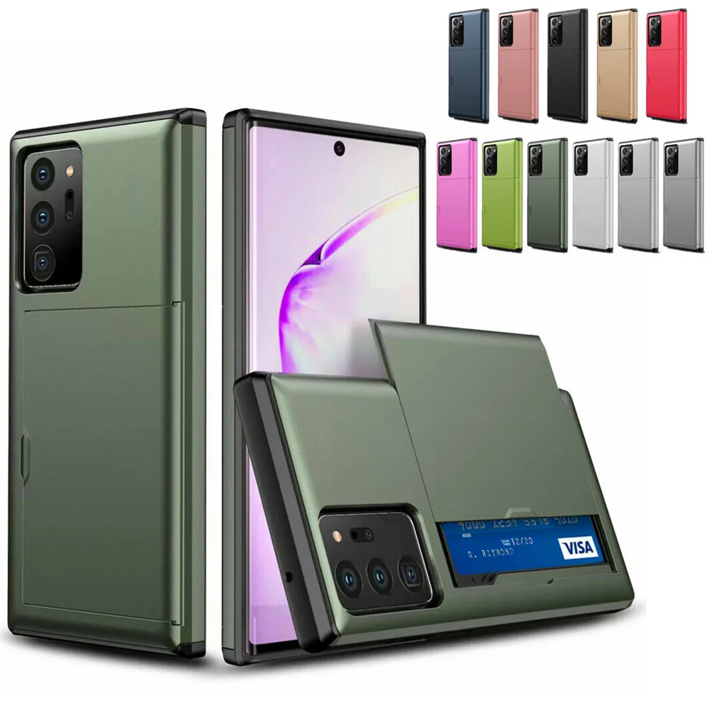 For Samsung Galaxy Note 20 Ultra Note20 9 8 Cards Slots Armor Wallet Case S20 S10 S9 S8 Plus S7 S6 Edge | Мобильные телефоны и