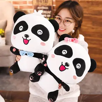

Cartoon Couple Panda Stuffed Doll Toy Soft Cuddling Throw Pillow Birthday Gift Baby Birthday Christmas Gift for Children