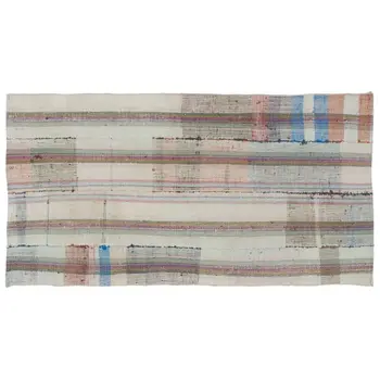 

Handmade Multicolor Vintage English Striped Rug Area Rug 112x215 Cm-3'8''X7'1''