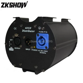 

Round 6DXH Distributor Neutrik 3pins XLR Amplifier DMX512/1990 Standard Professional Sound Stage DJ Disco Party Show Lighting