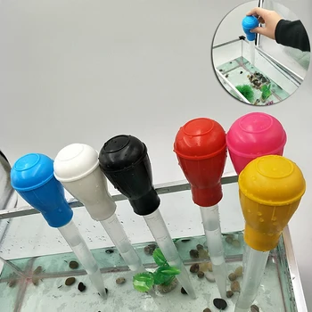 

Aquarium Cleaner Pump 30/50ml 28/43CM Supply tube clean tool pipette fish tank siphon pump water changer aquarium pipette BBQ