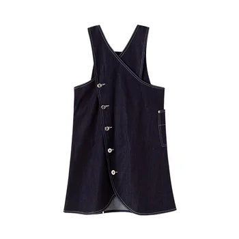 

2020 Summer New Cowboy Girls Dresses Kids Personality Vest Dresses for Teen Girls Baby Girls Fashion Suspender Dresses, #9068