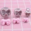 3pcs/set DIY Bow Knot Ties Bakeware Cookie Plunger Cutter Molds Embossed Stamp For Fondant Cake Biscuit Decorating Tool ► Photo 1/6