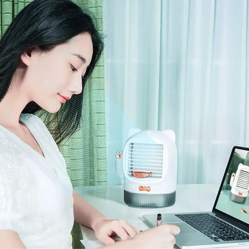 

Mini Portable Lucky Cat Cool Fan Desktop USB Charging Small Cooling Fan Summer Air Cooler for Home Office Dormitory Use