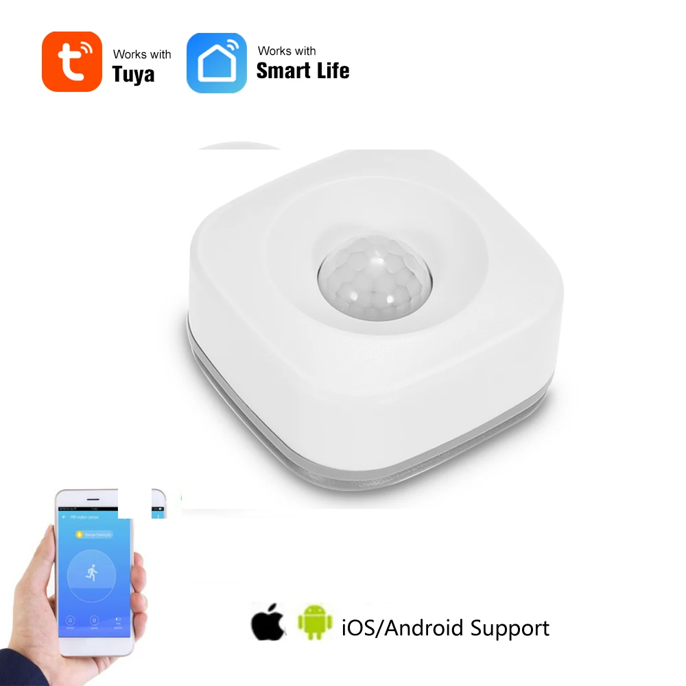 WI FI движения Сенсор мини пассивный инфракрасный датчик движение сигнализации Tuya