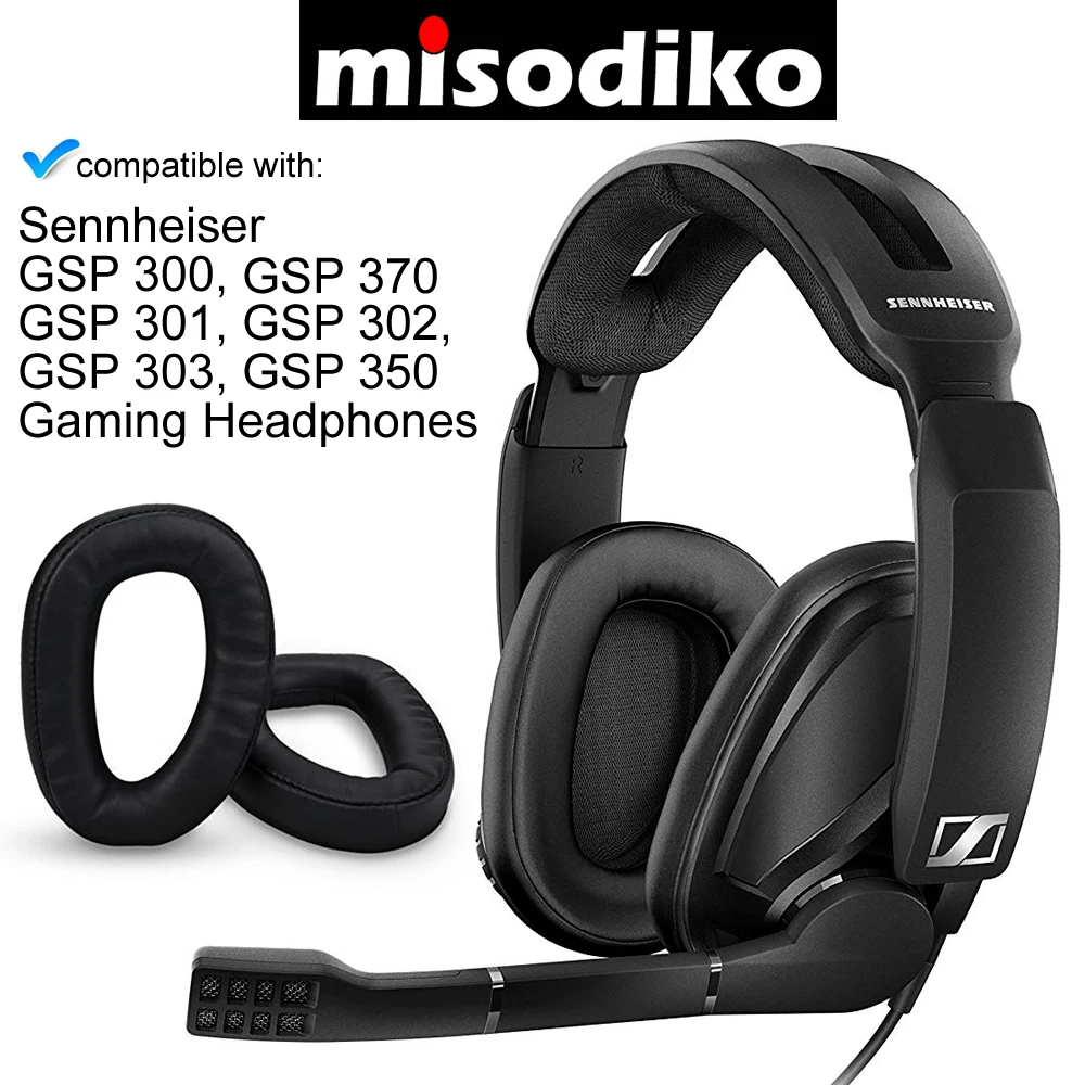 Сменные подушки misodiko амбушюры для игровой гарнитуры Sennheiser GSP 370 300 301 302 303 350