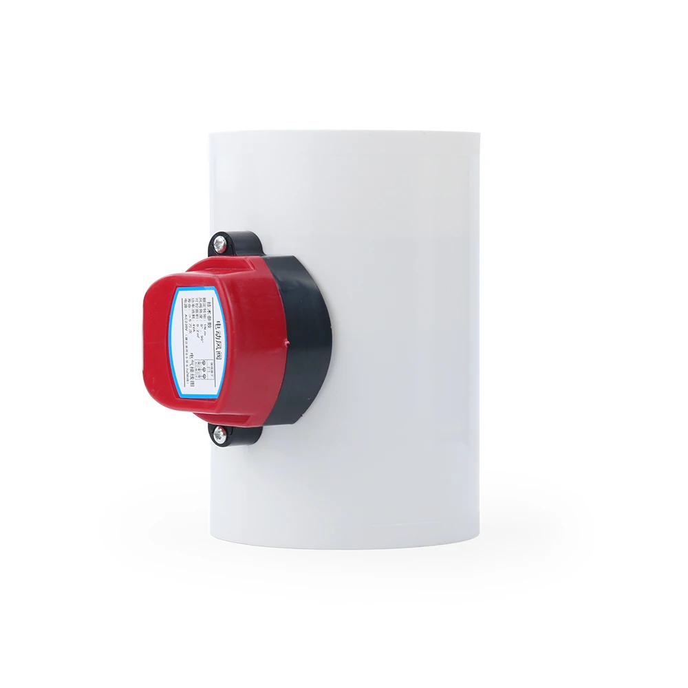 Gemotoriseerde demper ABS elektrische demper PVC pijp lucht volumeregelklep 75mm 110mm 160mm 200mm ronde PVC luchtpijp regelklep 1 stks (maat: 160 mm