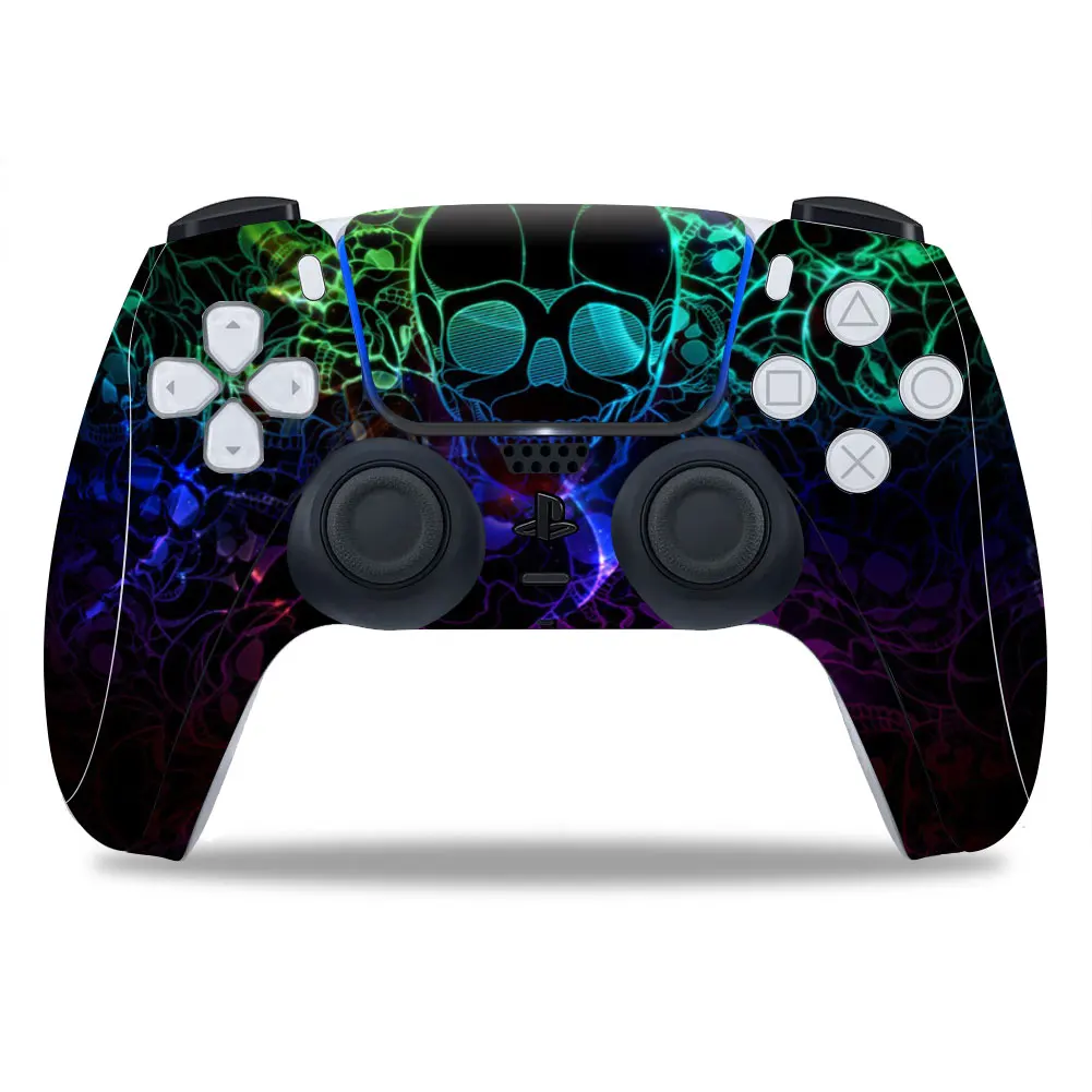 Skull Design For Ps5 Controller Skin Sticker For Ps5 Gamepad Joystick