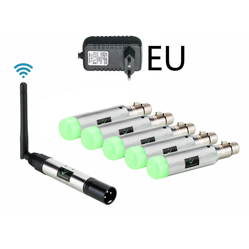 

Signal Send Wireless Transmitter Metal Professional DMX512 Console Rechargeable Lighting Receiver Replacement Disco Spare 2.4G