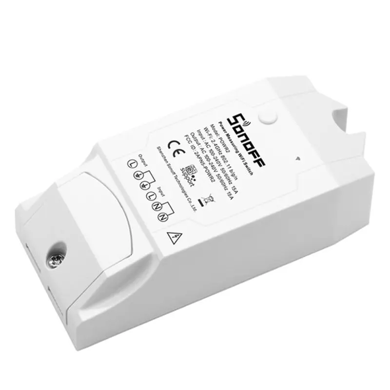 

SONOFF POW R2 15A 3500W Wifi Switch Controller Real Time Power Consumption Monitor Measurement For Smart Home Automation 63HF