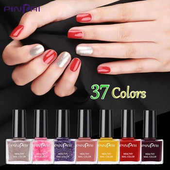 

Pinpai 37 Colors Fast Dry Nail Polish Long Lasting Nail Art Varnish Avocado Red Glitter Series DIY Manicure Nails Lacquer 6ml
