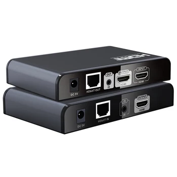 

LKV383Pro HDbitT HDMI Extender over IP by CAT5/5e/6 with IR&HDMI extender loop out up to 120M(LKV383 pro sender or receiver)