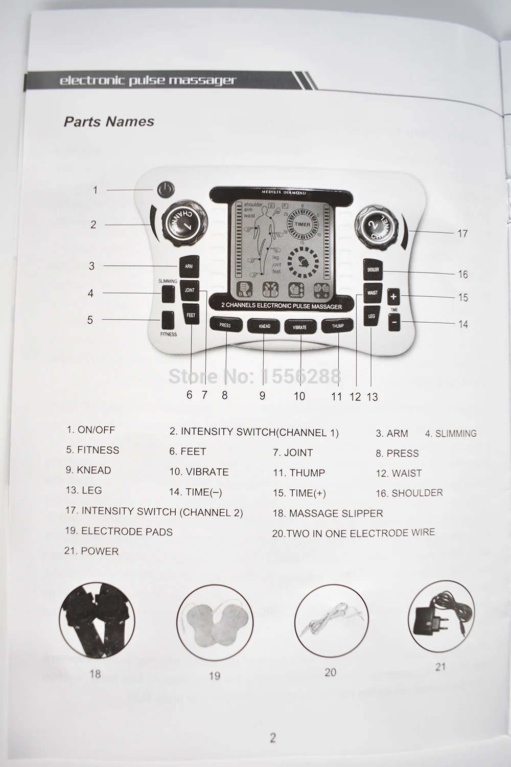 Digital meridian fields low frequency fields of household electronic acupuncture cervical lumbar spine pulse massager