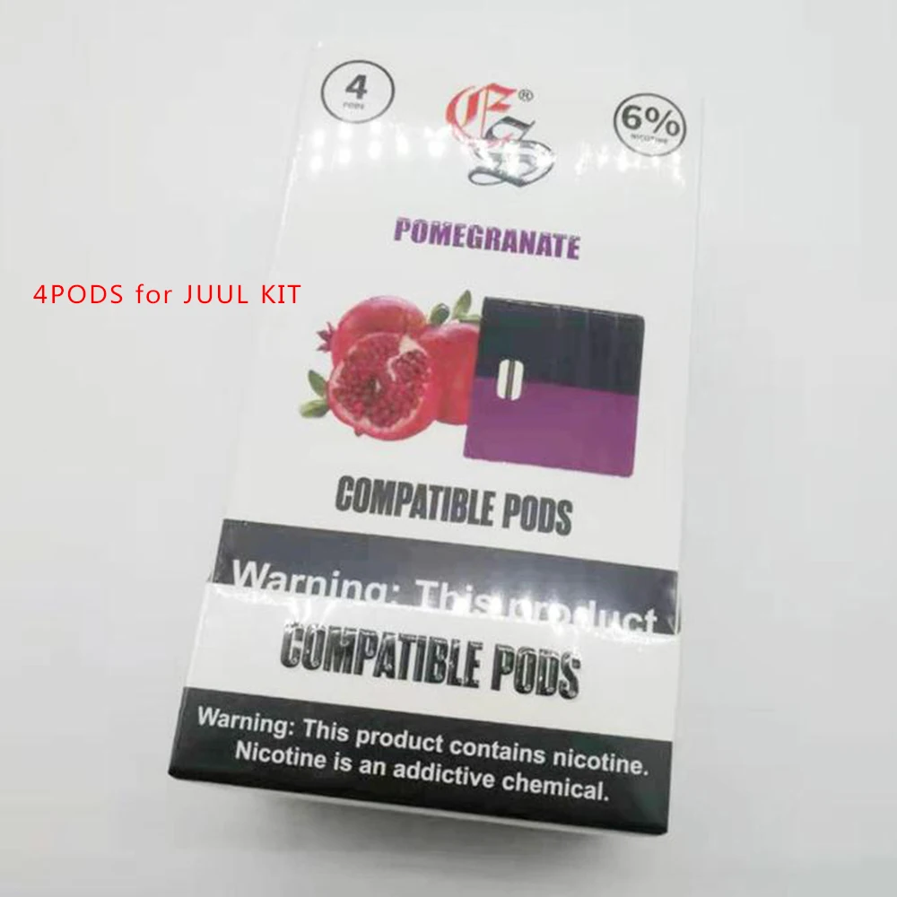 Комплект Kamry XJ Vape Pod, 250 мА/ч светодиодный модуль с индикатором мощности, ручка vaporizerl для Juul pod - Цвет: Pomegranate