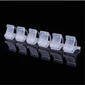 

100 Pcs/Set Mini Transparent Flower Plants Grafting Clips Gardening Ornaments Tools For 1.7*1.1cm Seedlings Storage Holders