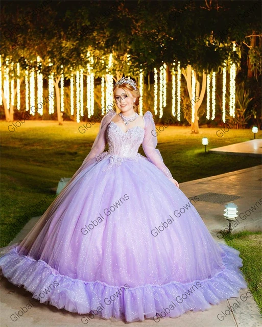 Abito Da Damigella E Principessa In Pizzo Ricamato Con Fiocco - Collezione Cerimonia Per Matrimonio, Comunione, Compleanno (taglie 18 Mesi - 11 Anni)