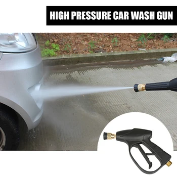 

M22 14mm Pressure Washer Gun 3000PSI with Dual Hole Nozzle Tip for Car Wash High Pressure Spray Gun Car Washing Machine