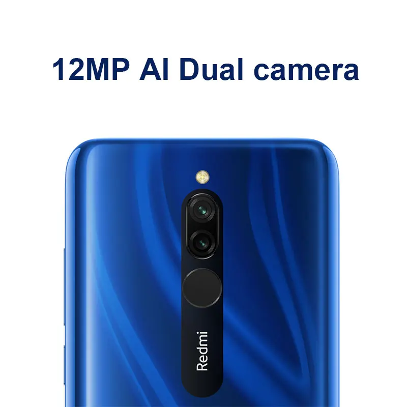  Global ROM Xiaomi Redmi 8 4 GB 64 GB Octa-core Snapdragon 439 processor 12 MP dual camera Smartphon