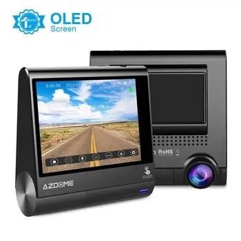 

AZDOME M05 3” OLED Touch Screen Dash Cam 1080P FHD Car Camera with GPS DVR Recorder Night Vision G-Sensor Parking Monitoring