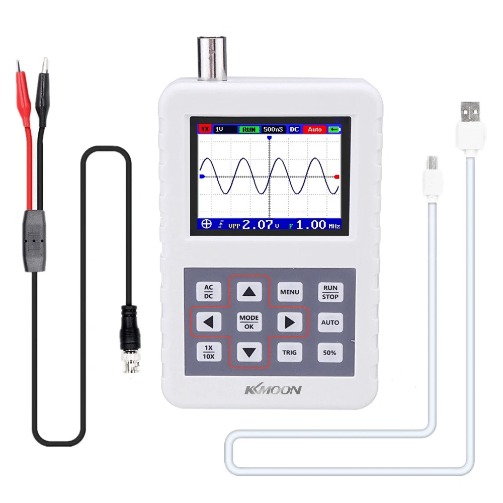 Цифровой портативный DSO PRO осциллограф Мини Размер осциллограф 5 м полоса пропускания 20 мс/с частота дискретизации с P6100 осциллограф зонд