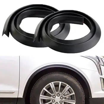 

2Pcs 1.5m Car Wheel Protector Edge Extension Molding Trim Strip Exterior Wheel Tire Eyebrow Fender Protection Styling Accessorie
