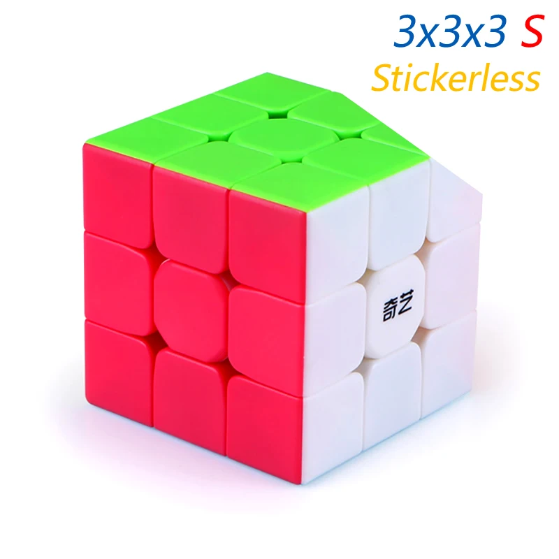 Магический кубик, пазлы QiYi 2x2x2 3x3x3, скоростной кубик 2x2 3x3, Pyraminxeds, перекошенный пластик, скручивающаяся антистрессовая развивающая игрушка для детей - Цвет: 3x3x3 Colorful S