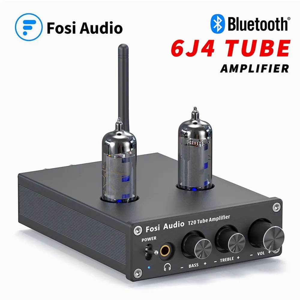 Fosi аудио Bluetooth трубчатый усилитель стерео 50 Вт TPA3116D2 мощности портативный для