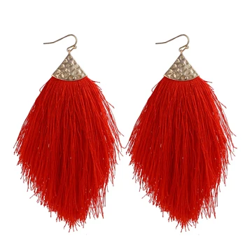 

2020 New Fashion Bohemian Long Tassel Earrings for Women Ethnic Boho Retro Alloy Rope Fringes Drop Dangle Earrings Female