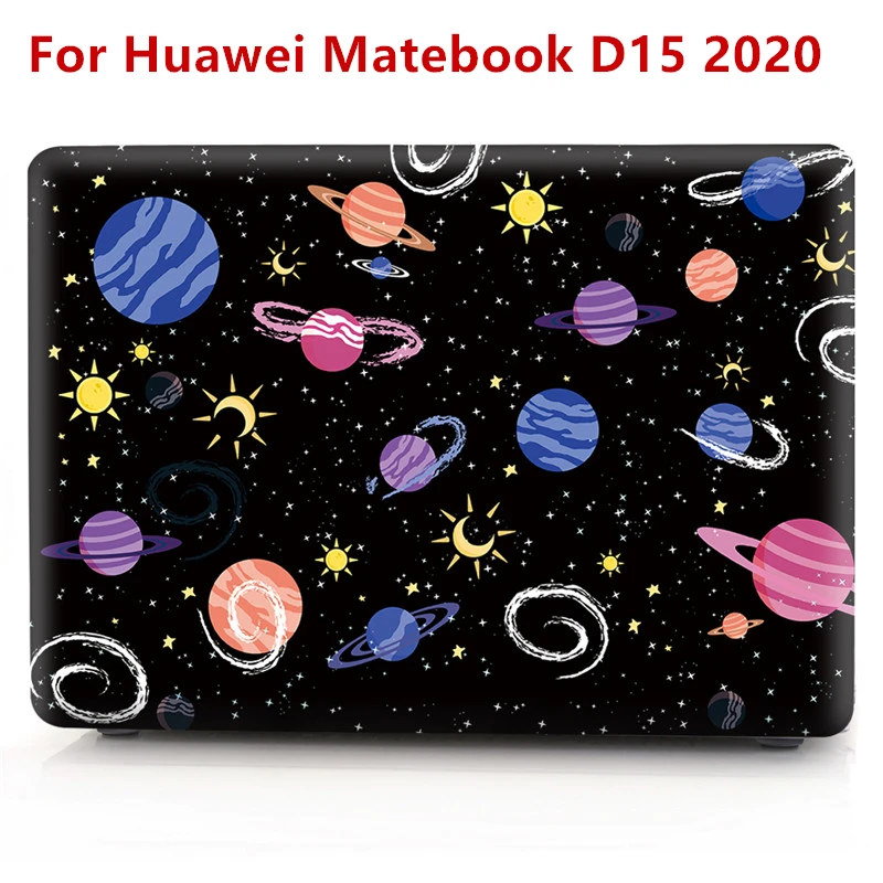 

Marble Glitter Matte Case for Matebook D15 Hard Clear Space Astronaut Shell Cover Accessories for Huawei Matebook D 15 Case 2020