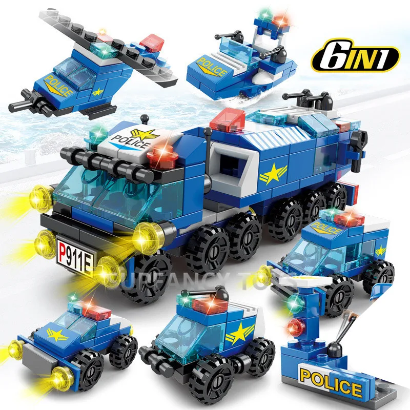 Городской полицейский военный пожарный автомобиль инженерный Playmobil армейские