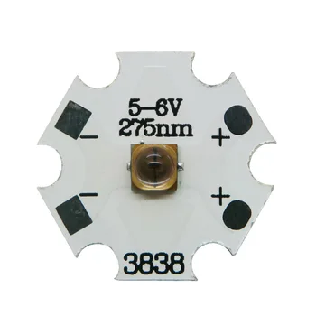 

0.3W 6V 275nm Deep UVC LED 3838 SMD beads with 20mm Aluminum PCB board for UV disinfection equipment