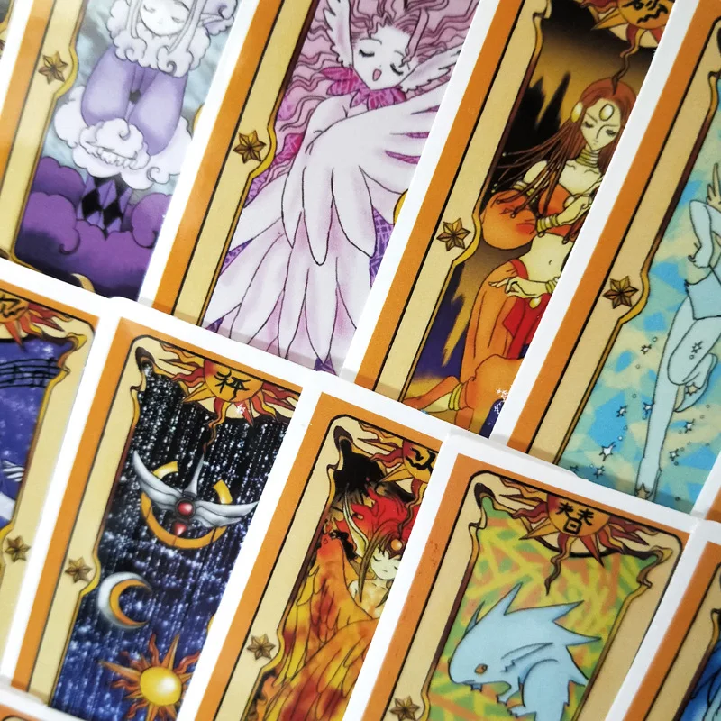 53 шт., наклейка для карт Clow Card, s для чемодана, скейтборда, ноутбука, багажа, холодильника, телефона, стайлинга автомобилей, DIY, наклейка
